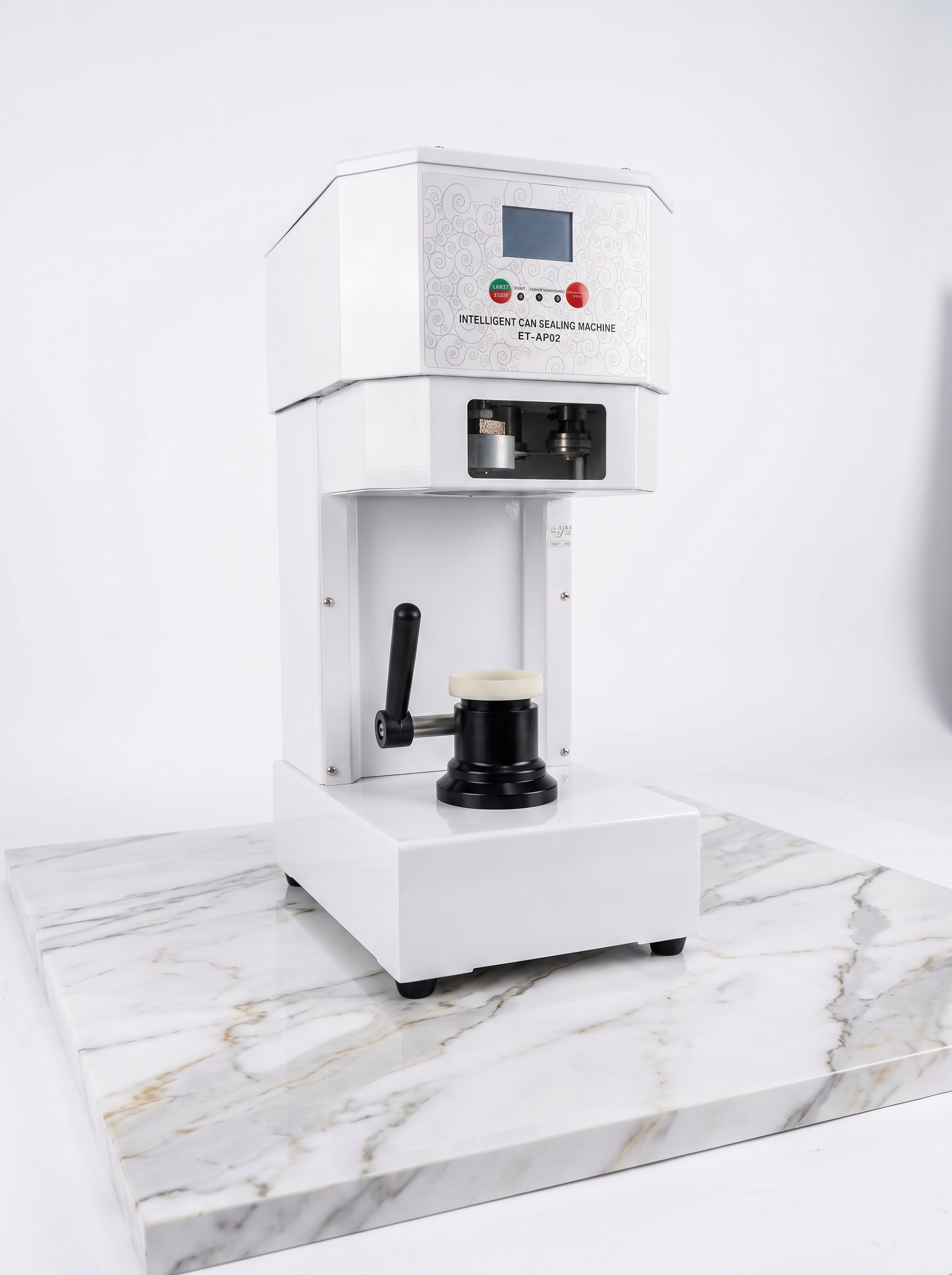 SELLADORA DE LATAS PLASTICAS SEMI AUTOMATICA COMERCIAL