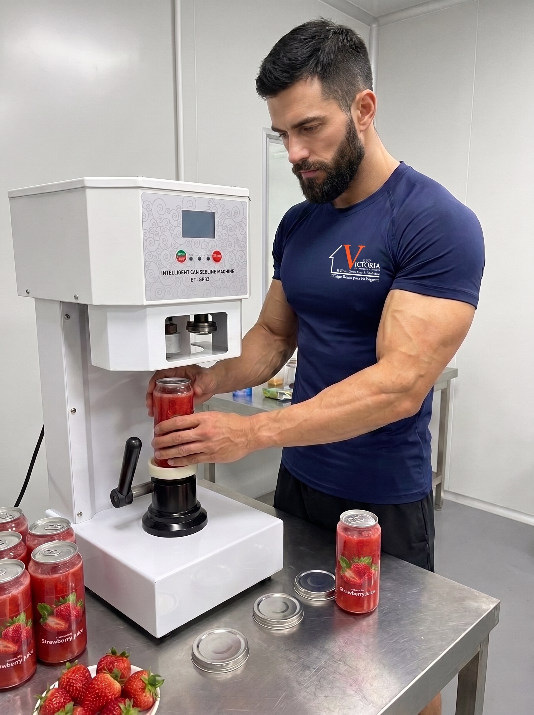 SELLADORA DE LATAS PLASTICAS SEMI AUTOMATICA COMERCIAL - Imagen 2